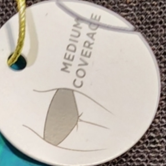 NWT Women’s abstract ruched high-waist swimsuit comfortable stretch bottoms, 16W - Picture 12 of 12